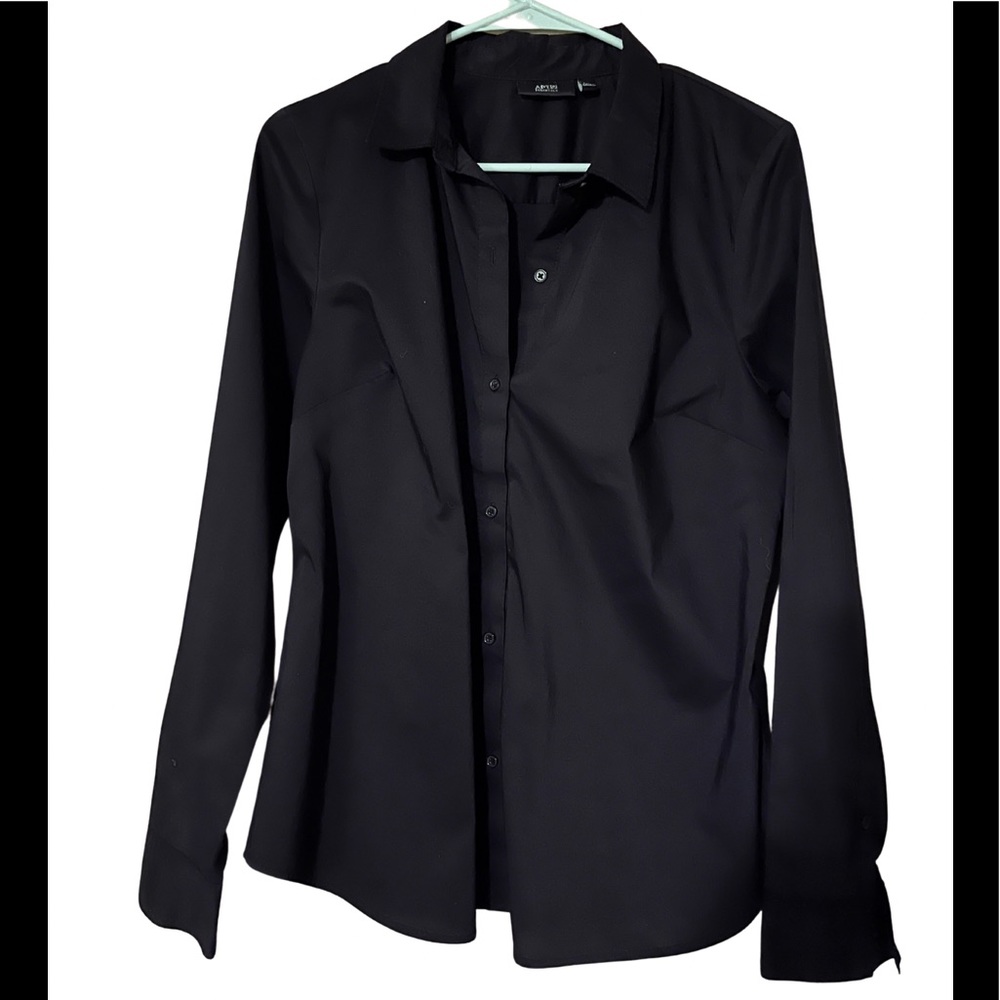 Apt 9 Essentials Size 14 Black Button Blouse